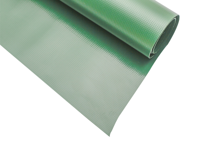 Tùy chỉnh được gia cố màu xanh lá cây chịu lực nặng Vinyl Tarp PVC Tấm phủ Tarpaulin với Eyelet PVC Xe tải Tarpaulin