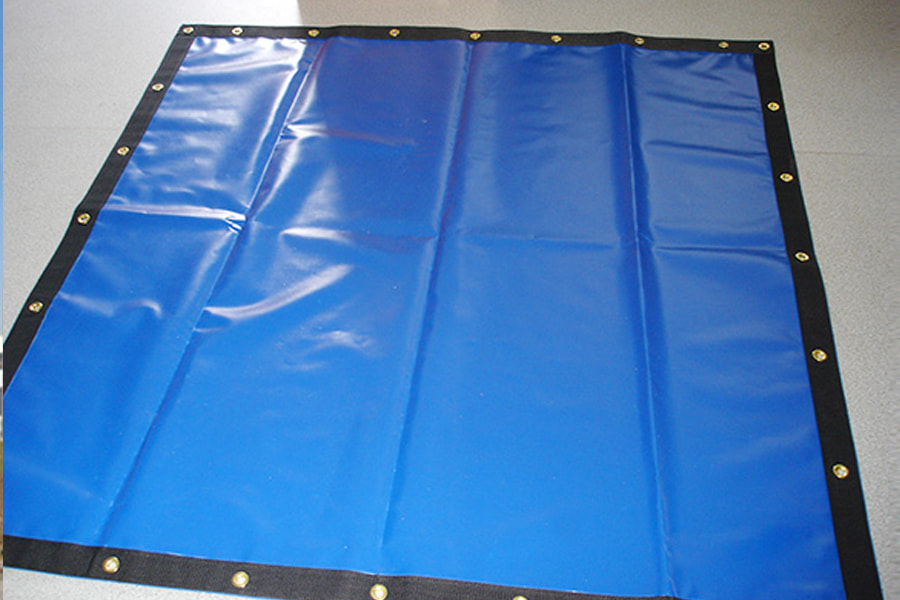 Tùy chỉnh được gia cố màu xanh lá cây chịu lực nặng Vinyl Tarp PVC Tấm phủ Tarpaulin với Eyelet PVC Xe tải Tarpaulin